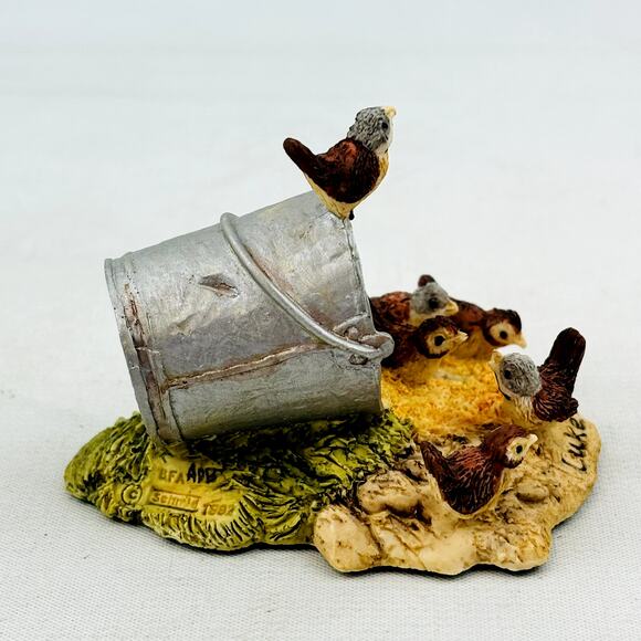 Luke 12:6 Lowell Davis Schmid RFD America Figurine Sparrows Feed Bucket 25372 - Picture 5 of 9